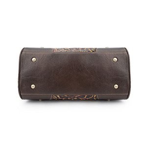 Sac à main en cuir de vache véritable tendance 2026, motif floral gaufré, style rétro, sac bandoulière pour femme - Product Image 5