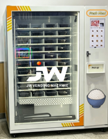 Distributeur automatique de repas chauds 24h/24, entièrement automatique, chauffage rapide, pour la restauration rapide, avec écran tactile 22 pouces, paiement QR/Caisses