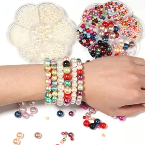Exquisite Handmade Multicolor 4mm 6mm 8mm 10mm 14mm 16mm 20mm Imitation Abs Plastic Pearl Beads