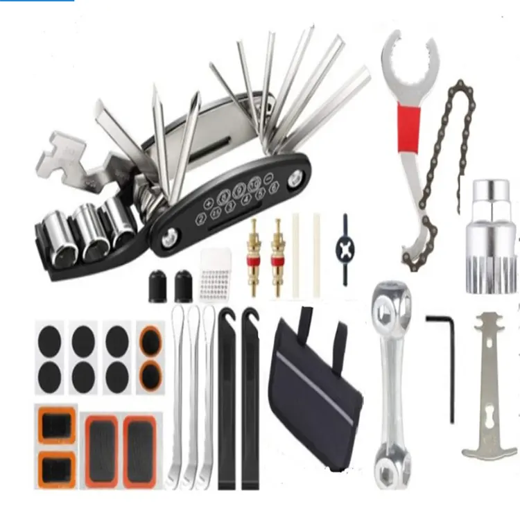 Wholesale bicycle maintenance accessories combination Bicycle Repair Kit Set mountain bike repair tool