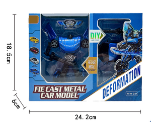 Trasforma i giocattoli per auto Robot <span class=keywords><strong>Action</strong></span> Figures smontare la costruzione di veicoli giocattolo costruzione di auto giocattoli educativi a stelo 2 IN 1 per bambini - Product Image 5