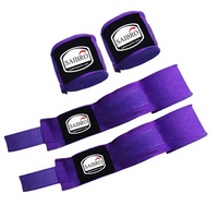 Bandes de maintien pour les mains en nylon violet Saibro pour l'entraînement de boxe, haute élasticité, soutien du poignet, sur mesure, best-seller, prix bas