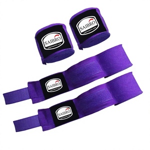 Bandes de maintien pour les mains en nylon violet Saibro pour l'entraînement de boxe, haute élasticité, soutien du poignet, sur mesure, best-seller, prix bas - Product Image 4