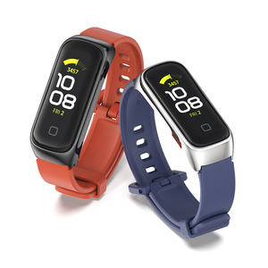 Mijobs เคสโลหะซิลิโคนสายนาฬิกาสำหรับ Samsung Galaxy Fit 2 <span class=keywords><strong>R220</strong></span> <span class=keywords><strong>Sm</strong></span>-<span class=keywords><strong>R220</strong></span> smartwatch Accessories - Product Image 1