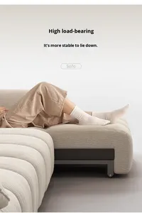 Power Motion Cream Fabric Sofa <strong>Bed</strong> French Vintage Intelligent Adjustable Recliner for Luxury Villa Hotel Project <strong>Seating</strong> - Product Image 4