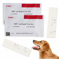 Kit de test rapide Finderbio pour bande de détection à domicile d'antigène du virus de la rage pour instrument vétérinaire de soins pour animaux de compagnie