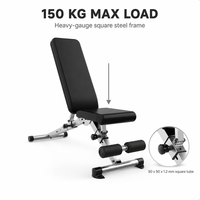 Banc de musculation compact et robuste, réglable, pliable, inclinable et déclinable, pour entraînement à domicile, musculation avec haltères