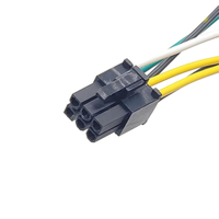 Cable de Alimentación para Placa Base DELL 3650 3040 7040, Adaptador de Malla de Cobre Trenzada de 15 cm, 24 Pines a 6 Pines, Cable de Extensión ATX Trenzado