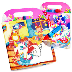 Набор для творчества Joycat: раскраски водными красками для малышей, игрушки для рисования, книжка-раскраска для детей - Product Image 1