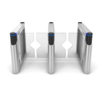 Porte battante électrique RFID de contrôle d'accès à entrée/sortie avec reconnaissance faciale et lecteur de carte IC pour gymnases et spas – Offre Spéciale