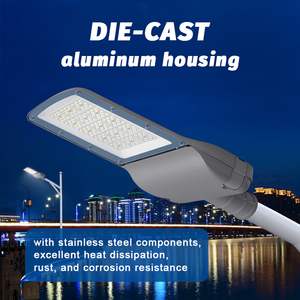 Lámpara de Calle LED de Alta Luminosidad con Carcasa Impermeable IP65 de Aluminio Fundido a Presión, Ángulo Ajustable de 30-150W - Product Image 3