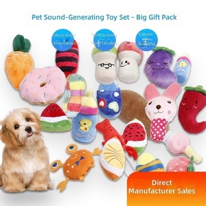 Plush Squeaky Dog Toy Gift Set 70 Design Fox <strong>Raccoon</strong> Squirrel Puppy Chew Teeth Cleaning 25g - Product Image 2