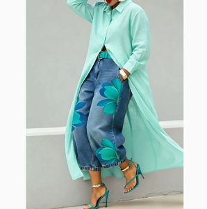 Nuova Camicia Lunga Estiva 2026 alla <span class=keywords><strong>Moda</strong></span> ed Elegante, Casual, Ricamata, in Maglia, con Colletto a Bottoni, Tinta Unita <span class=keywords><strong>e</strong></span> Logo Frontale - Product Image 4