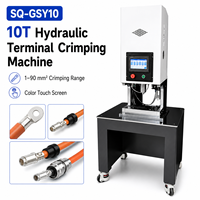 Machine à sertir hydraulique SQ-GSY10 10T 1-90 mm² avec écran tactile couleur OTP pour sertissage universel de cosses de câble