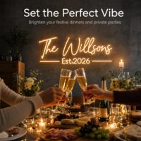 Enseigne néon LED personnalisée avec support en acrylique transparent, éclairage uniforme et flexible, enseigne personnalisée avec nom ou logo pour boutique, mariage, décoration de la maison