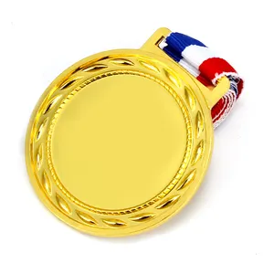 JINZUN Factory Custom Cheap Price ODM Bespoke Metal Gold Medal Souvenir Fine Sports Medal With Ribbon