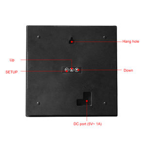 Reloj de Pared LED CHEETIE CP37 Blanco Elegante con Pantalla de Texto de 5 <span class=keywords><strong>Minutos</strong></span> - Product Image 5