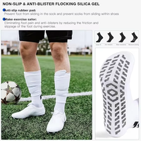 Chaussettes de football tricotées personnalisées en coton Chaussettes de sport pour le football à tube moyen Chaussettes de football antidérapantes avec logo personnalisé