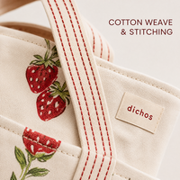 Sac fourre-tout en toile imprimé sur mesure, grande capacité, multi-poches, sac de plage, motif fruits, OEM ODM