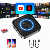 PlayAiBox Android 15 CarPlay Android Auto Smart Box 4+32GB Red 4G Integrada Play Store/ YouTube /Netflix y Actualización OTA