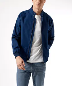 Indigo Mens Harrington Jacket 블루 자켓 남성 패션 자켓
