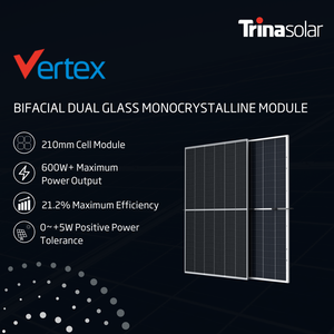 Panneaux solaires bifaciaux <span class=keywords><strong>Trina</strong></span> Top 10 <span class=keywords><strong>425W</strong></span> 500W 550W 600W 660W Vertex S Panneau solaire Stock européen - Product Image 4