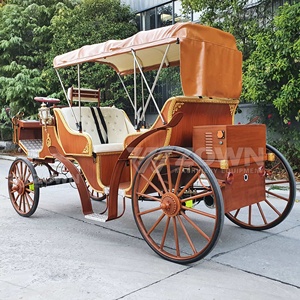 Factory Outlet Royal Horse Carriage Fabricante Wedding Vehicle Wagon Sightseeing Electric Horseless Carriage en venta - Product Image 2