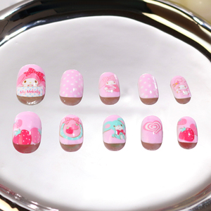 <span class=keywords><strong>Uñas</strong></span> Postizas Kawaii Kuromi Anime para Niñas, Diseño <span class=keywords><strong>de</strong></span> Personajes <span class=keywords><strong>de</strong></span> Dibujos Animados, <span class=keywords><strong>Uñas</strong></span> Postizas Personalizadas <span class=keywords><strong>de</strong></span> Sanrio para Niñas, <span class=keywords><strong>Hello</strong></span> <span class=keywords><strong>Kitty</strong></span> - Product Image 4