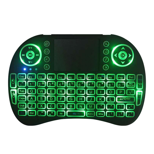 Cheap Backlit 2.4G I8 Flexible Clavier Wireless Mini Keyboard for Smart TV Android Box Windows PC Game Smartphone With Touchpad