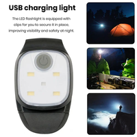 Mini LED-Klemmleuchte 6000K Tageslicht USB-Aufladbare Sporttaschenlampe für Outdoor-Aktivitäten