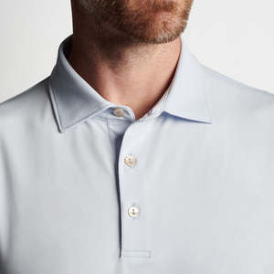 เสื้อโปโลผู้ชายลำลองสำหรับออกกำลังกายฤดูร้อนปี 2024 สไตล์สตรีทแวร์ ฟิตเนส ผ้าสี่ทิศทาง ยืดได้ สกรีนโลโก้ได้ เสื้อโปโลผ้าฝ้ายสำหรับตีกอล์ฟ ไซส์ใหญ่ - Product Image 5