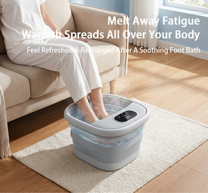 Bañera de Masaje Plegable con Calor <span class=keywords><strong>para</strong></span> Pies, con Rodillos de Masaje Giratorios, Cubeta Portátil <span class=keywords><strong>para</strong></span> Remojar y Masajear los Pies <span class=keywords><strong>para</strong></span> Uso Diario en el Hogar - Product Image 2