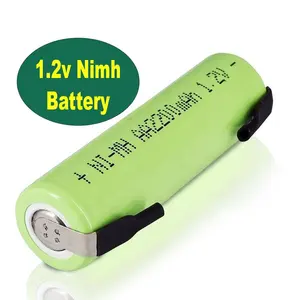 Hochleistungs-NiMH AA wiederaufladbare Batterie 1,2 V 2200 mAh schnurlose Geräte verlängerte Laufzeit für Rasierer Trimmgeräte
