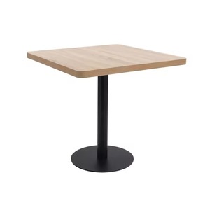 Vendita Diretta dalla Fabbrica, Campione Gratuito: <span class=keywords><strong>Tavolo</strong></span> da Pranzo Bistrot <span class=keywords><strong>Quadrato</strong></span> in Legno con Base in Ferro di Piccole Dimensioni per Casa e Ristorante - Product Image 2
