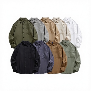 <span class=keywords><strong>Camicia</strong></span> vintage in cotone a maniche lunghe <span class=keywords><strong>stile</strong></span> americano monopetto da uomo, <span class=keywords><strong>stile</strong></span> <span class=keywords><strong>giapponese</strong></span> retrò, <span class=keywords><strong>stile</strong></span> Hong Kong, per la primavera - Product Image 1