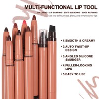 Crayon à lèvres crémeux mat double embout végétalien, application fluide, 9 couleurs, pour marque privée OEM