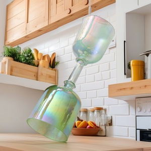 6-7 Zoll Regenbogen-Aura Heiliger Gral Kristall-Klangschale mit Doppelkopf-Quarz-Schallkammer und Handgriff-Design für Chakra-Heilung und Klangbad - Product Image 3