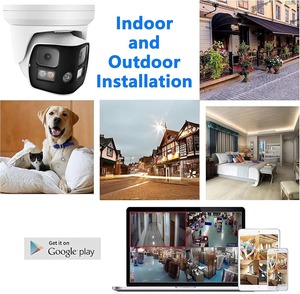 180 ° Ống nhòm nối toàn cảnh siêu rộng góc nhìn Mạng Dome Camera ống kính kép 8MP IP PoE an ninh CCTV ai Camera - Product Image 5