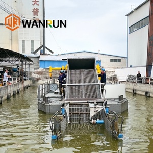 Bateau tracteur aquatique en acier pour <span class=keywords><strong>la</strong></span> récolte et <span class=keywords><strong>la</strong></span> coupe des algues, de <span class=keywords><strong>la</strong></span> plante de loto et de <span class=keywords><strong>l</strong></span>'herbe aquatique, pour le nettoyage des lacs, rivières et étangs, 14,6 m - Product Image 2