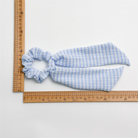 Nouvelle arrivée Blue Series Ponytail Chouchous en tissu fait à la main Bandes de caoutchouc Accessoires de cheveux de fée pour femmes/filles Usage quotidien