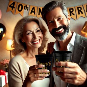 Vasos de Plástico PP Ecológicos de 16 Onzas, Estilo Americano, para Fiestas de 40 Cumpleaños, Despedidas de Soltera - Product Image 4
