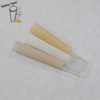 Papier à rouler conique en papier naturel non blanchi, papier à rouler conique transparent en verre, offre une bonne sensation de fumée