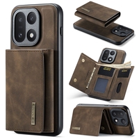 Étui portefeuille détachable antichoc avec porte-cartes pour OnePlus 15, étui en cuir 2-en-1 pour Samsung Galaxy S26 Ultra