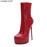 Bottes d'hiver à plateforme pour femmes, 2020, grand code, bouteille cylindre central, fourrure d'hiver
