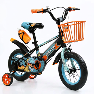 Bicicleta Infantil WS Factory con Cuadro de Acero, Canasta, Portabotellas, Ruedas de Entrenamiento, Bicicleta de Una Velocidad para Niños de 3 a 8 Años - Product Image 4