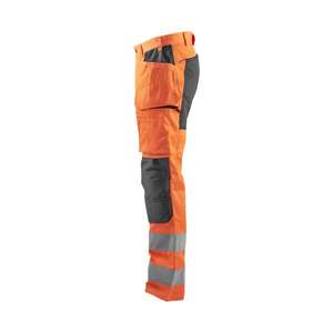 BLAKLADER - 155218115396C154 Hi-Vis tPantalones elásticos Naranja/Gris medio-EAN 7330509745885 ROPA DE TRABAJO DE LA HI-VIS - Product Image 5