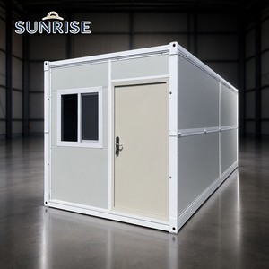 บ้านคอนเทนเนอร์เหล็กพับได้ทรงตัว Z ขนาด 20 ฟุต ยี่ห้อ SUNRISE ขายดี พร้อมดีไซน์โพสต์โมเดิร์น สำหรับใช้เป็นวิลล่าสำเร็จรูปเคลื่อนย้ายได้ เหมาะสำหรับโรงแรม - Product Image 1