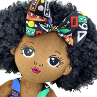 Ensemble de poupées en peluche douce et mignonne pour bébé, poupée en peluche noire pour fille, poupées africaines pour enfants, fille