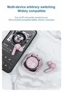 Écouteurs TWS Air39 Transparents en Cristal, Audífonos Auriculares Sans Fil, Écouteurs Intra-Auriculaires Air 39 - Product Image 6