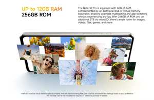 <span class=keywords><strong>Ulefone</strong></span> Note <span class=keywords><strong>18</strong></span> <span class=keywords><strong>Pro</strong></span> รุ่นทั่วโลก รองรับ 4G LTE Band แรม 6GB ความจุ 256GB กล้อง 64MP หน้าจอ 6.78 นิ้ว ระบบปฏิบัติการ Android สมาร์ทโฟนรองรับ NFC แบตเตอรี่ 5450mAh - Product Image 2